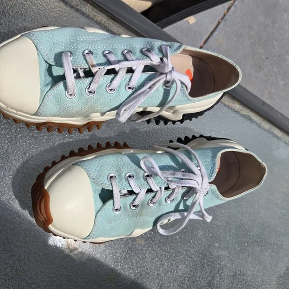 Converse Run Star Sz 8 Men Motion Platform 90s Turquoise White Sneaker - Picture 13 of 16